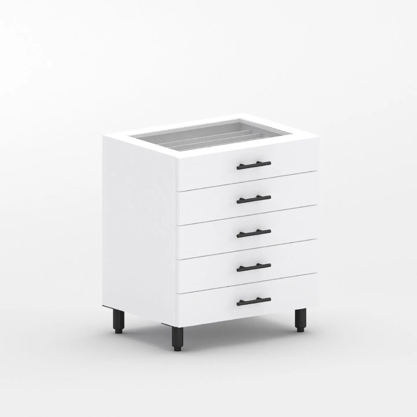 Drawer ツイードジレ　ホワイト　25SS Marmore 9-drawer Dresser and LED Mirror White – Longstreet